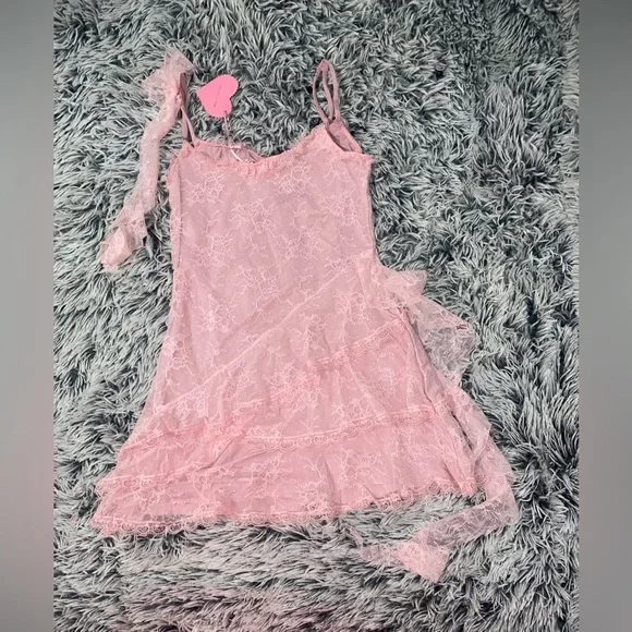 Sugar Thrillz Pink Jellyfish lace babydoll Dress - Picture 5 of 9